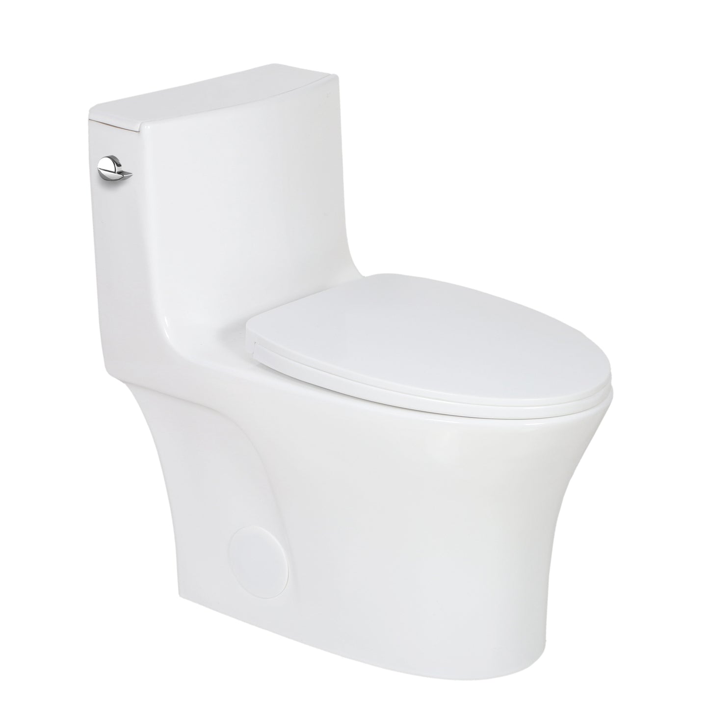0382Z-S Single-Flush Siphonic One-Piece Toilet with HTD Flush Technology, Soft Close Seat, and CUPC Certification.