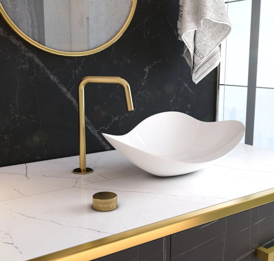 2 - piece Vessel Sink Bathroom Faucet - N12500 - FaucetBrushed Gold NeoNova Decor