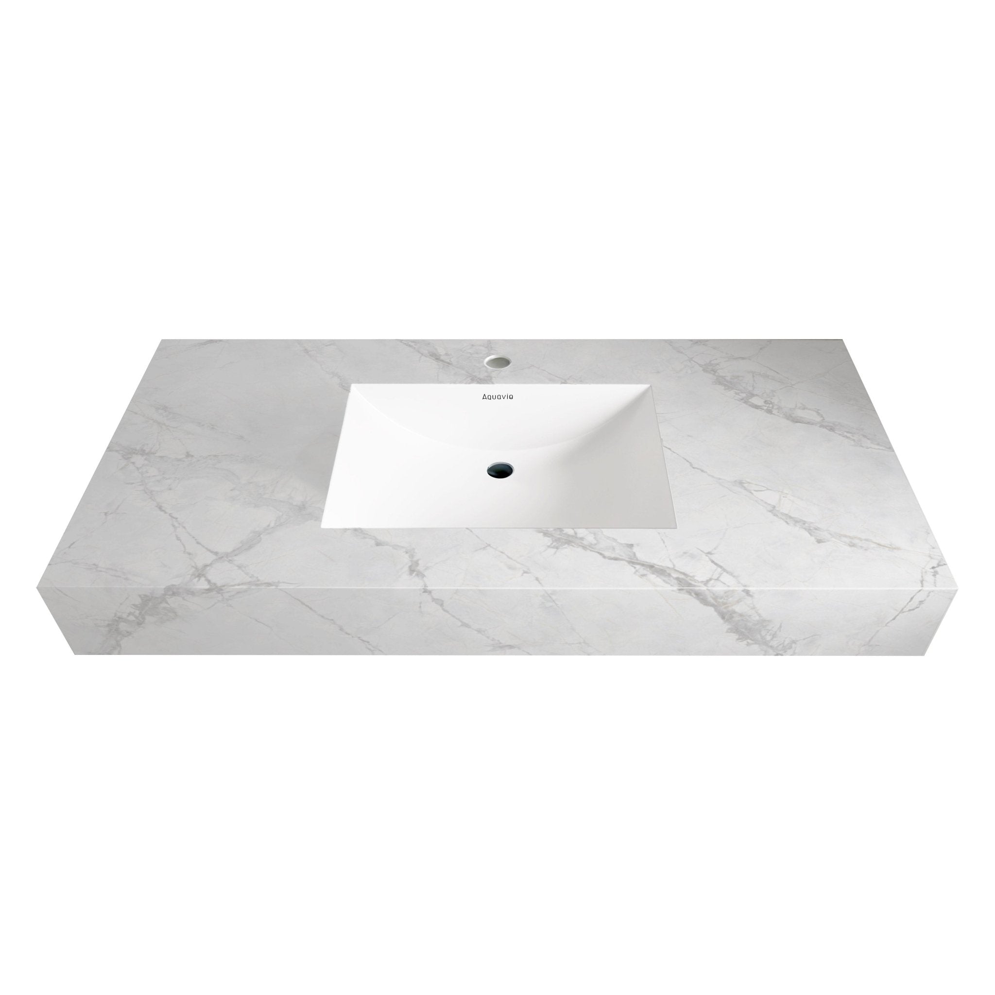 32" - 71" Seamless Sintered Stone Vanity Top with Integrated Basin – Ice Grey - VanityIce Grey NeoNova Decor