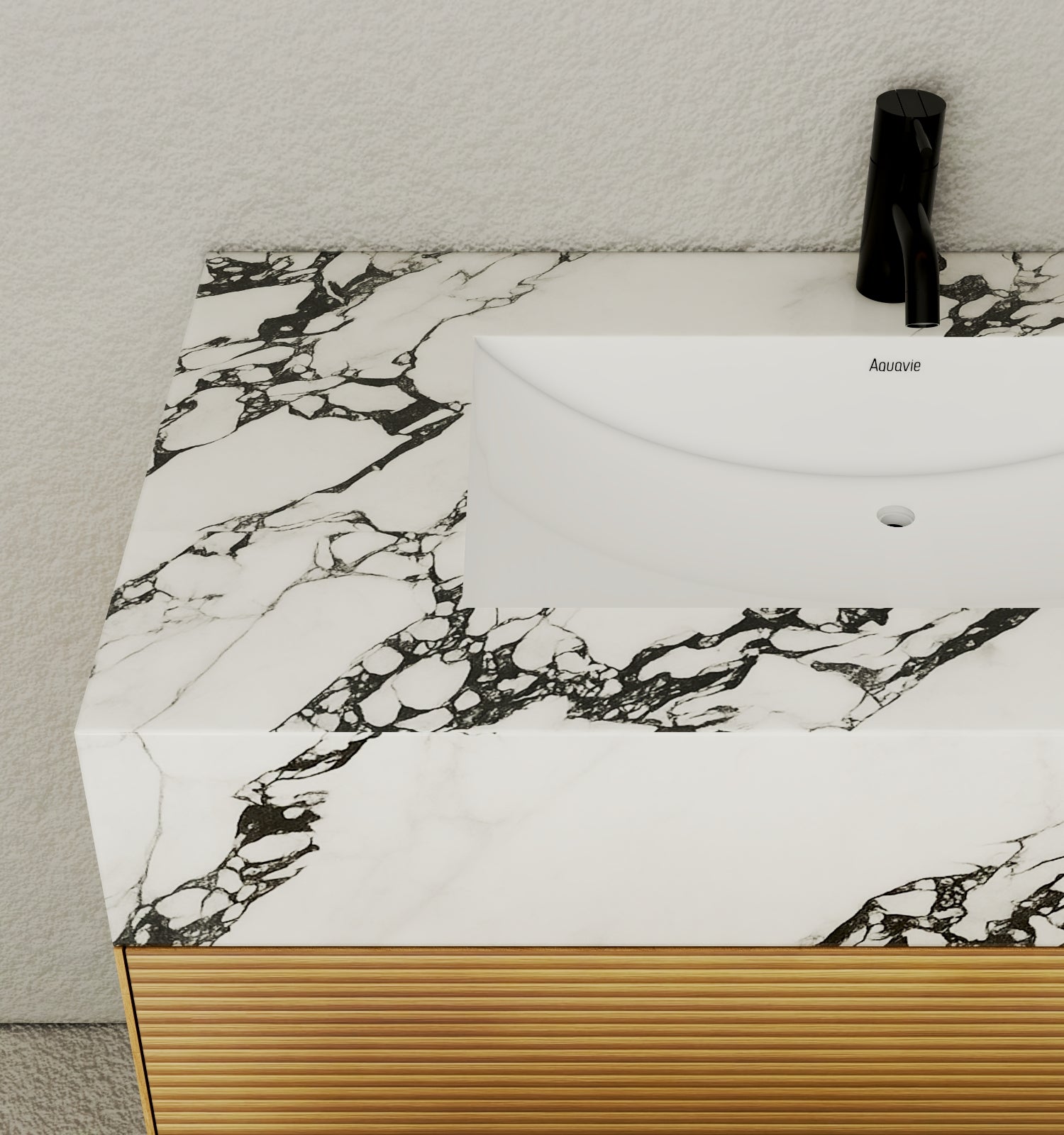 40''/48'' Stone Top with Oak Engineered Wood Floating Bathroom Vanity - Vanity40"x 21.5" NeoNova Decor