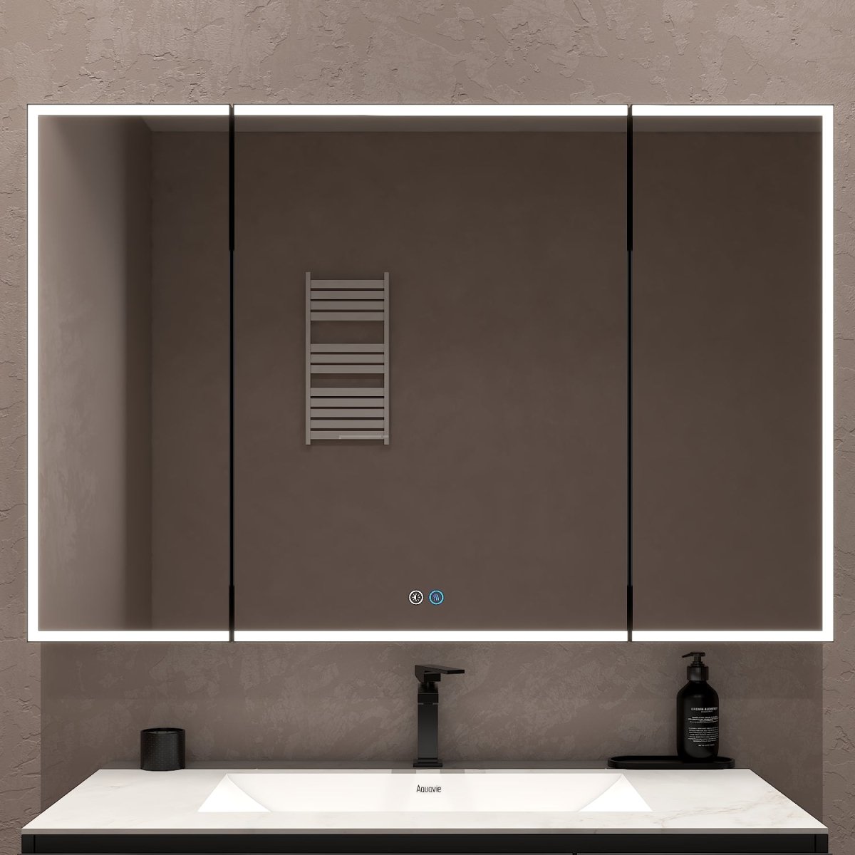 48"x32" LED Mirror Cabinet, Anti - Fog, Dimmable Light & Memory – Recessed or Wall - Mounted - Medicine Cabinet NeoNova Decor