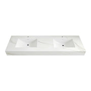 71"/60" Double sink sintered Stone Vanity Top - Various Colors - Calacatta Gold NeoNova Decor