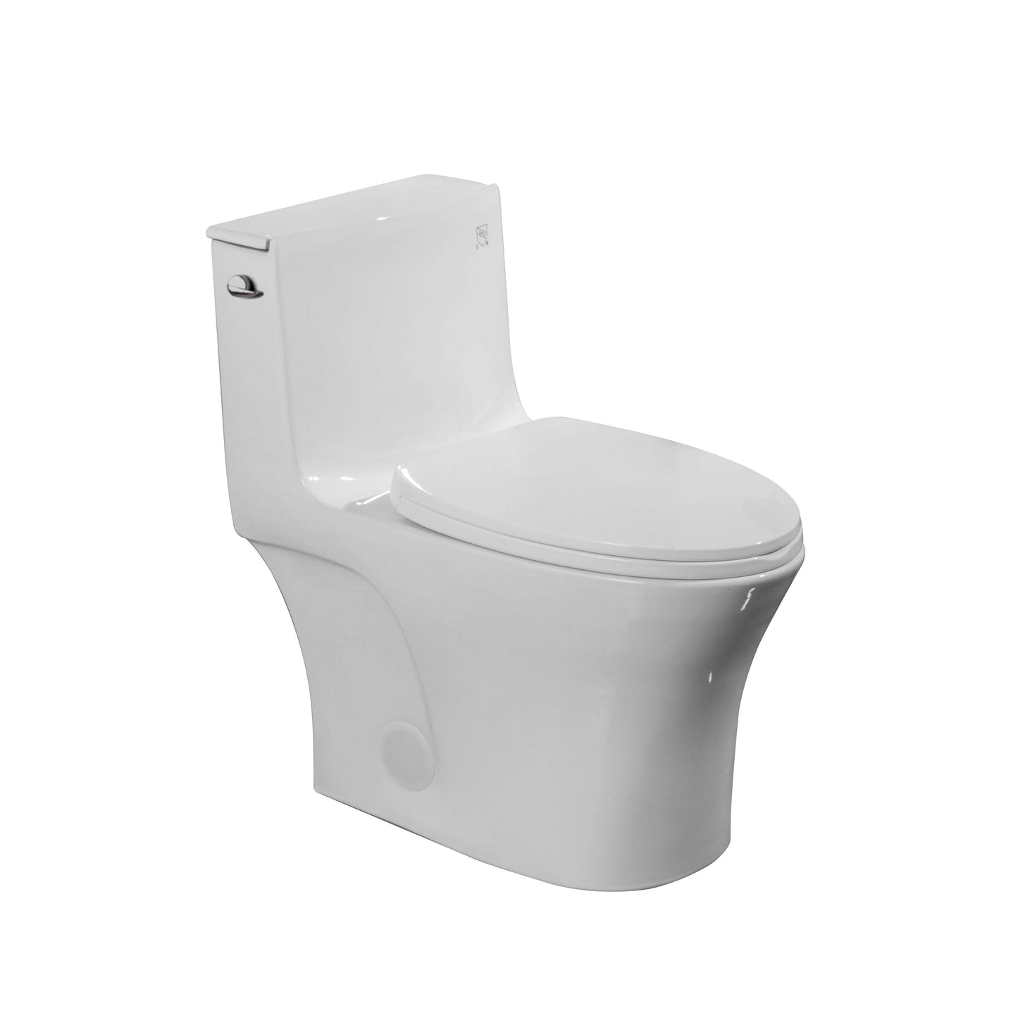 0382Z-S Single-Flush Siphonic One-Piece Toilet with HTD Flush Technology, Soft Close Seat, and CUPC Certification.