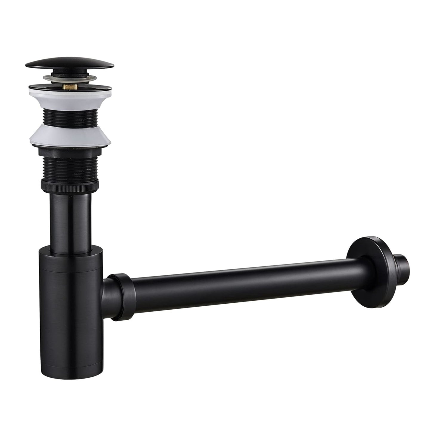 Black P - Trap Kit without Overflow – Solid Brass 1 - 1/4” Sink Drain - Fixtures NeoNova Decor