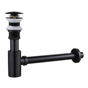 Black P - Trap Kit without Overflow – Solid Brass 1 - 1/4” Sink Drain - Fixtures NeoNova Decor