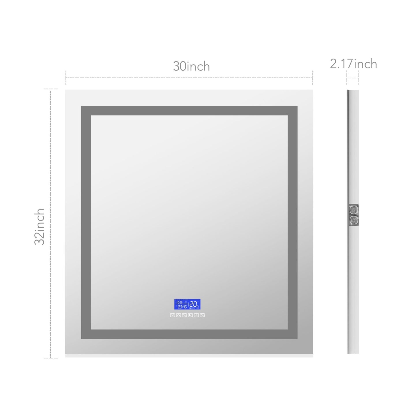 LED Vanity Mirror with Bluetooth Speaker – Touch Sensor, Anti - Fog, 3 - Color Light | 24" - 42" - LED MIrror24"x 32" NeoNova Decor