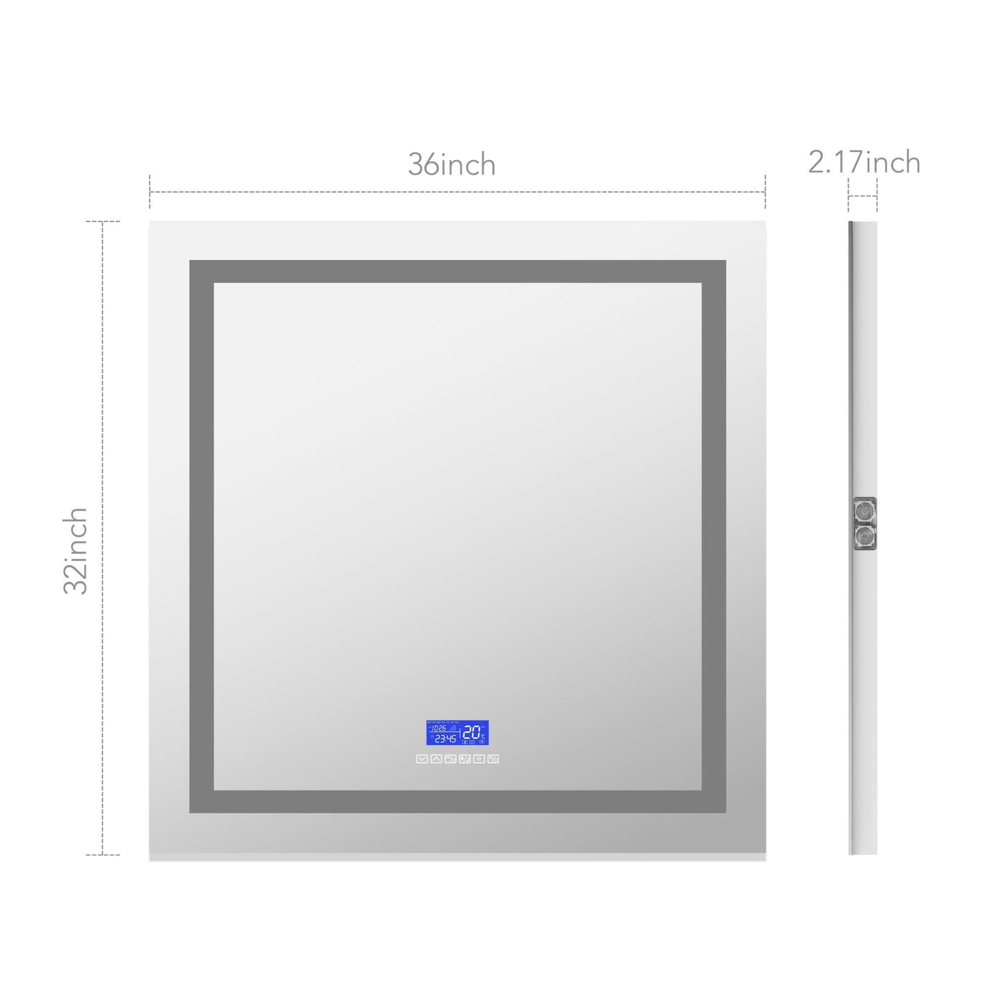 LED Vanity Mirror with Bluetooth Speaker – Touch Sensor, Anti - Fog, 3 - Color Light | 24" - 42" - LED MIrror24"x 32" NeoNova Decor