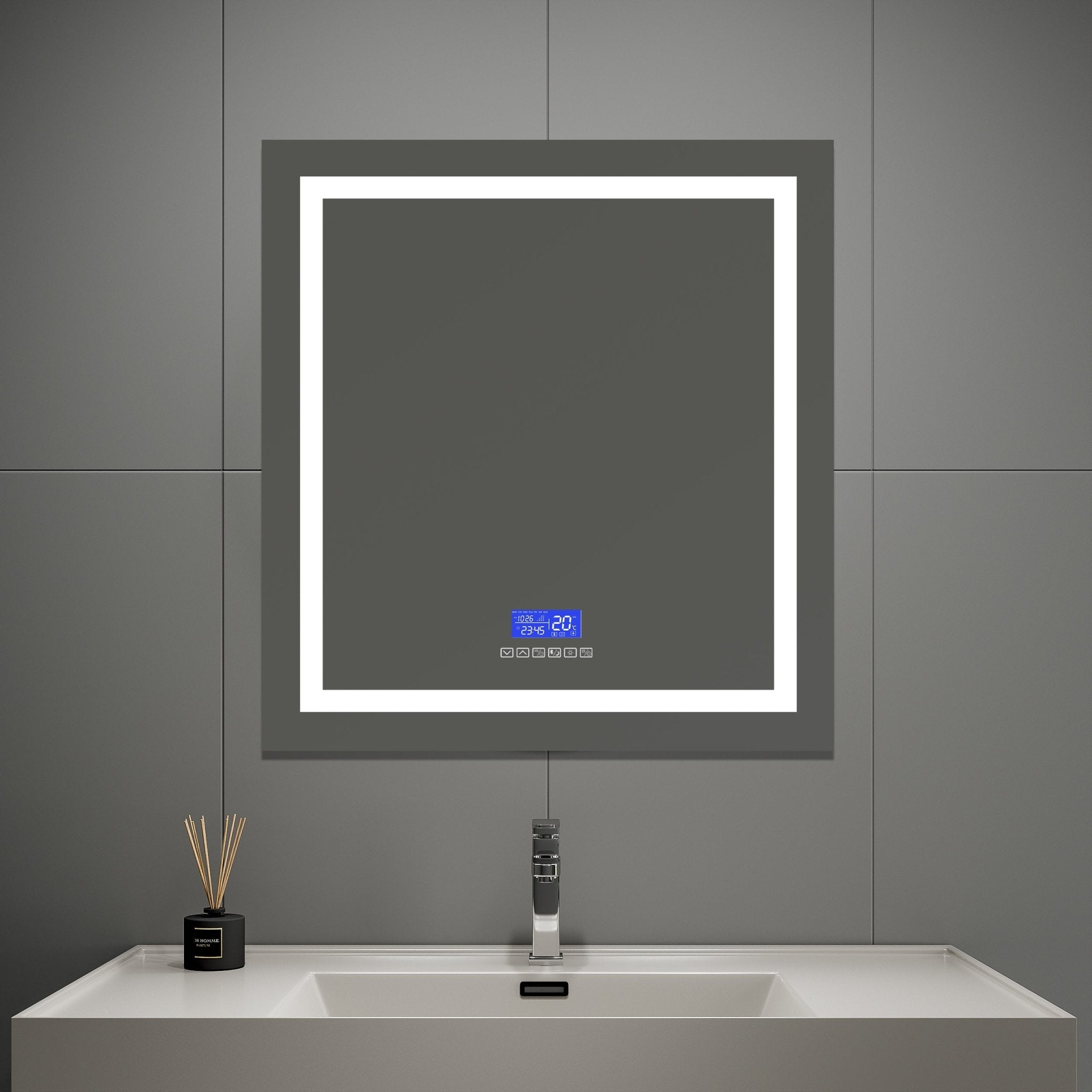 LED Vanity Mirror with Bluetooth Speaker – Touch Sensor, Anti - Fog, 3 - Color Light | 24" - 42" - LED MIrror24"x 32" NeoNova Decor