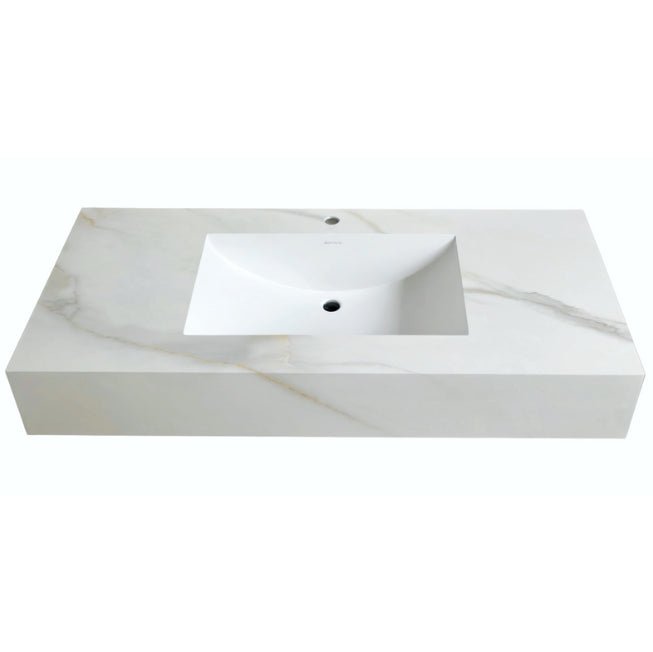 Luxury Sintered Stone Seamless Ceramic Basin – Casgo Gold Pattern Vanity Sink - 120cm x 54cm x 12cm NeoNova Decor