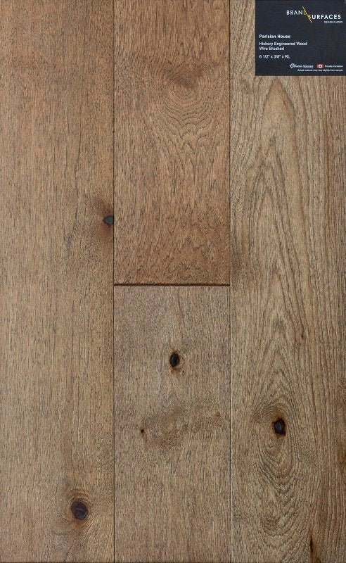 BRAND SURFACES Engineered Hardwood Hickory HDF (CLICK) 3/8"