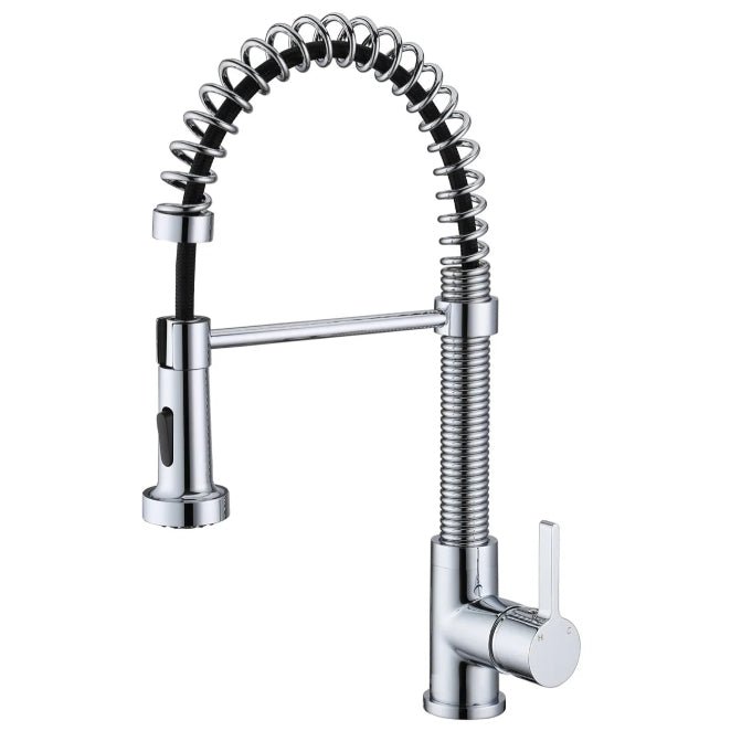 Pull - out Dual Spray Kitchen Faucet - N25133 - FaucetPolished Chrome NeoNova Decor