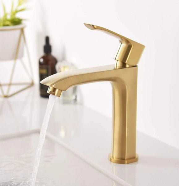 Single Hole Bathroom Faucet - N11125 - Brush Gold NeoNova Decor