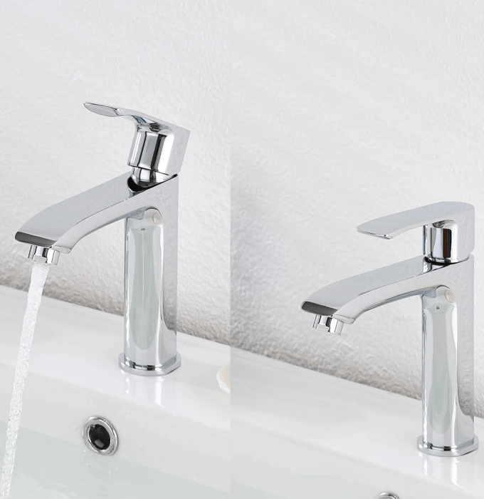 Single Hole Bathroom Faucet - N11125 - Polished Chrome NeoNova Decor