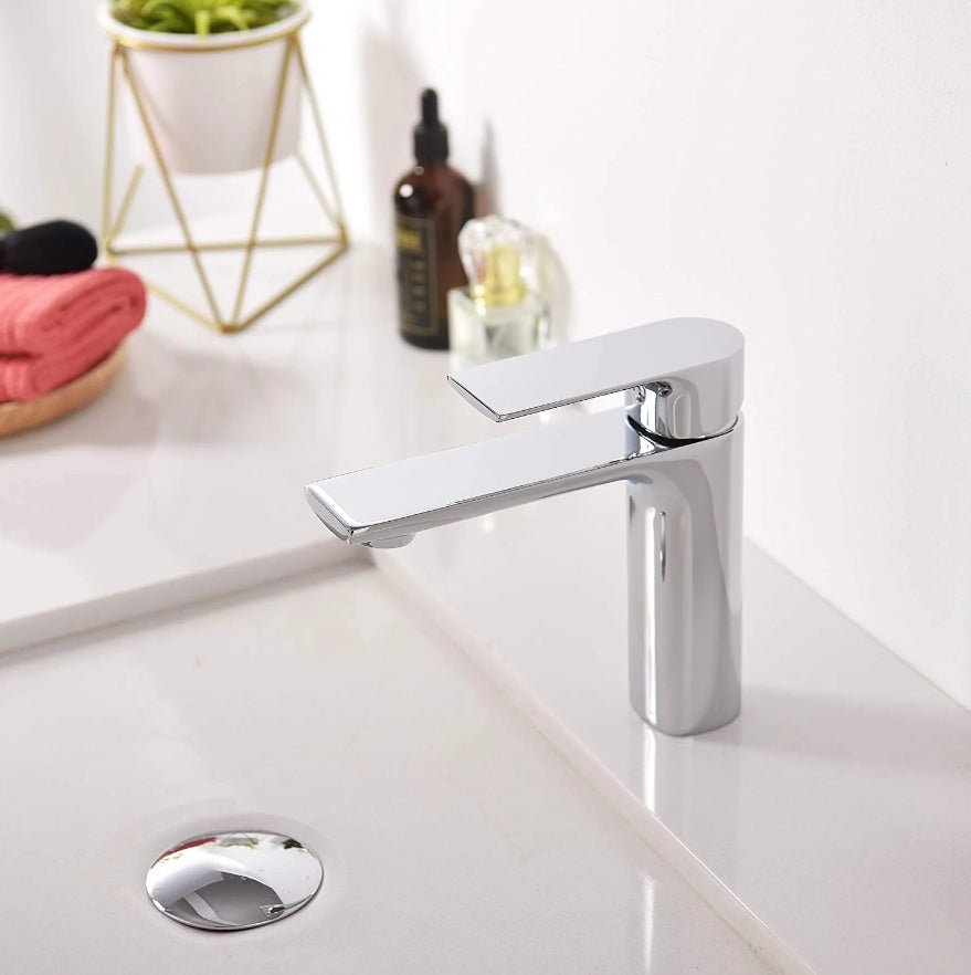 Single Hole Bathroom Faucet - N11127 - FaucetPolished Chrome NeoNova Decor