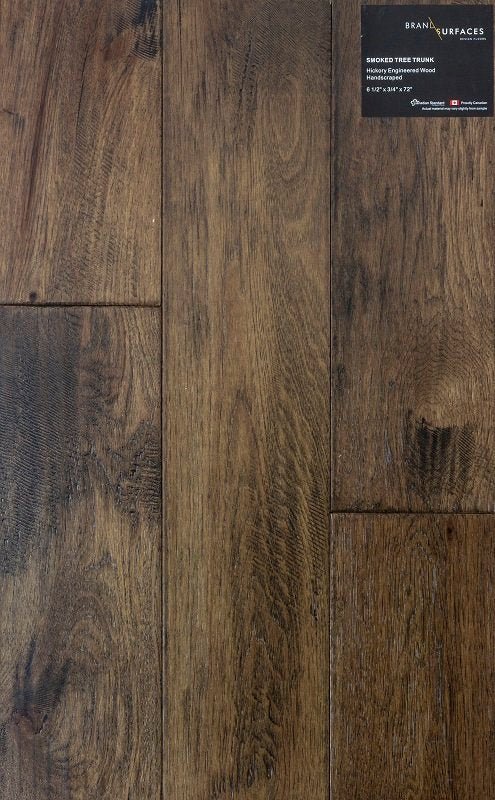 BRAND SURFACES Engineered Hardwood Hickory (T&G) 6 1/2"