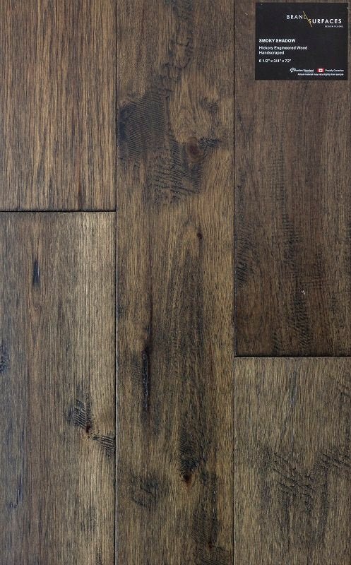BRAND SURFACES Engineered Hardwood Hickory (T&G) 6 1/2"