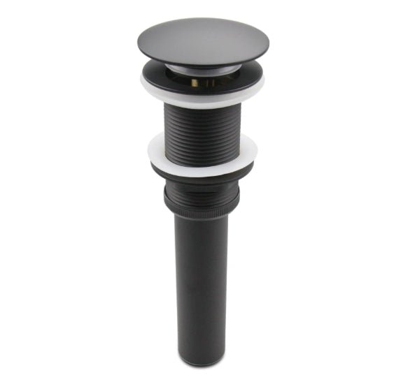 Solid Brass Pop - Up Drain (No Overflow) - Matte Black NeoNova Decor