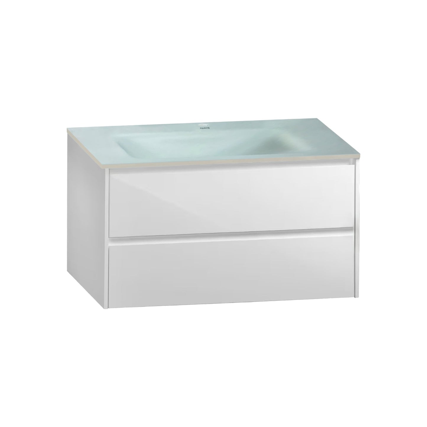 Thermoformed Sintered Stone Top with Elegant Floating Bathroom Vanity - VanityWhite(BS) NeoNova Decor