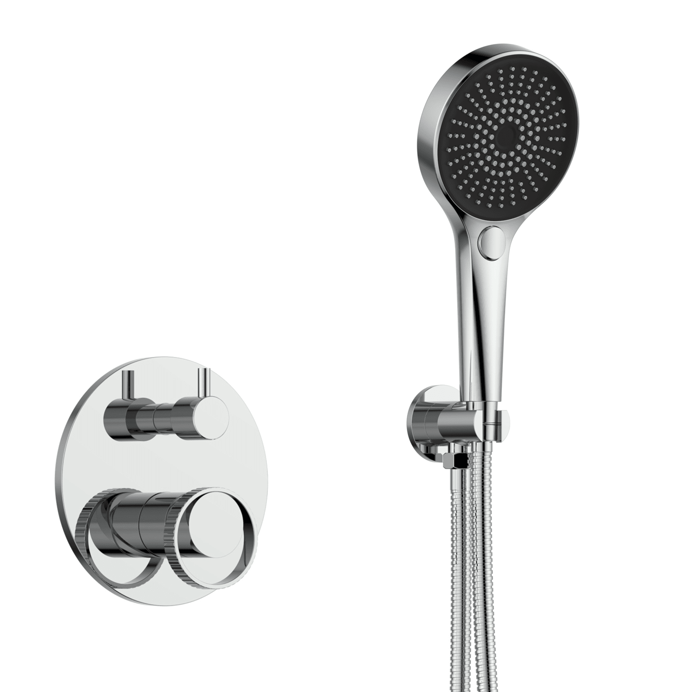 10" Pressure Balance Shower System with Hand Shower & Sliding Bar (Trim Kit) - ShowerBrushed Gold