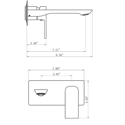Wallmounted Bathroom Faucet - N14127