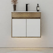 18" Narrow Depth Bathroom Vanity With Ceramic Sink - Vanity24"