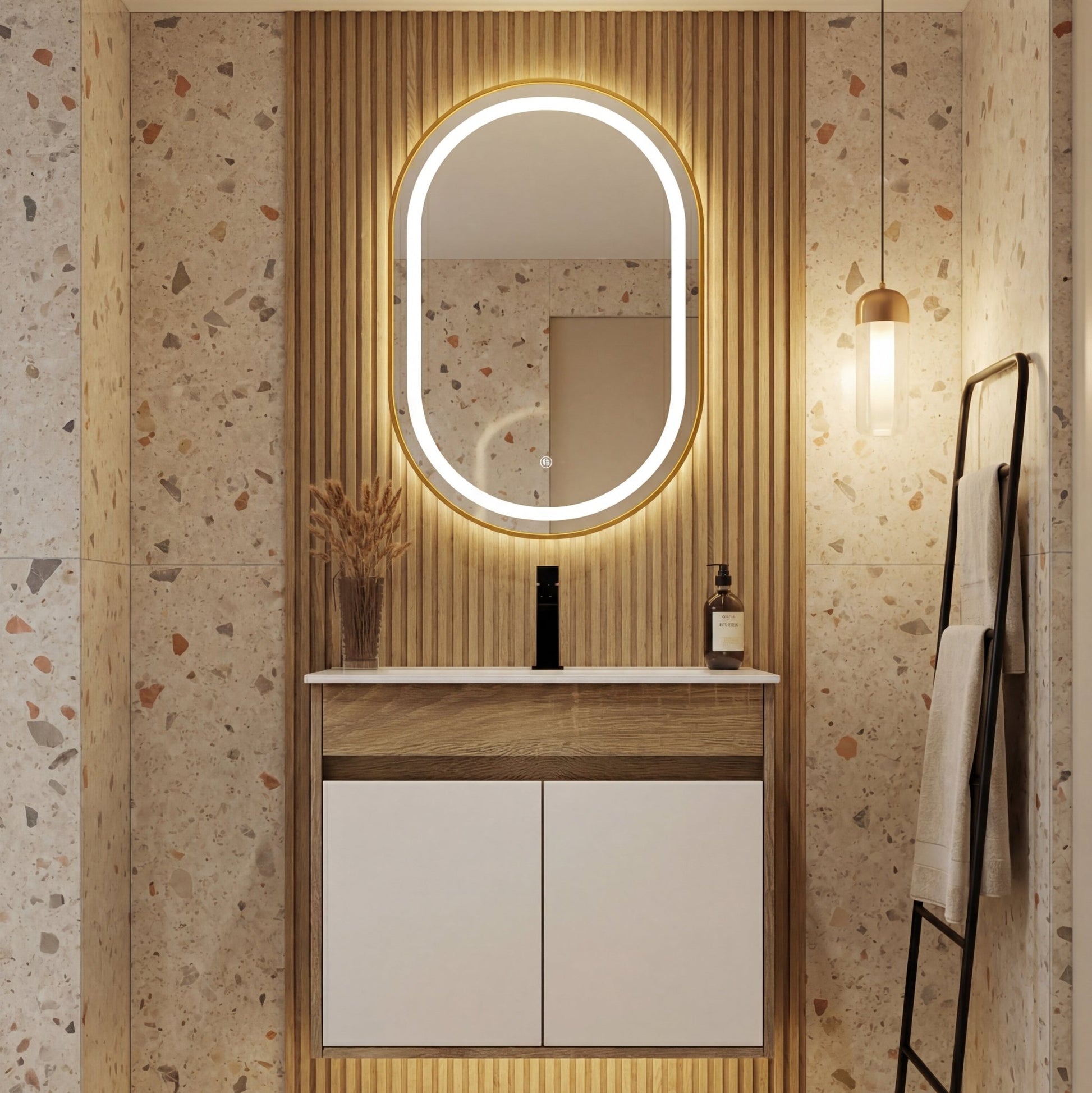 18" Narrow Depth Bathroom Vanity With Ceramic Sink - Vanity24"