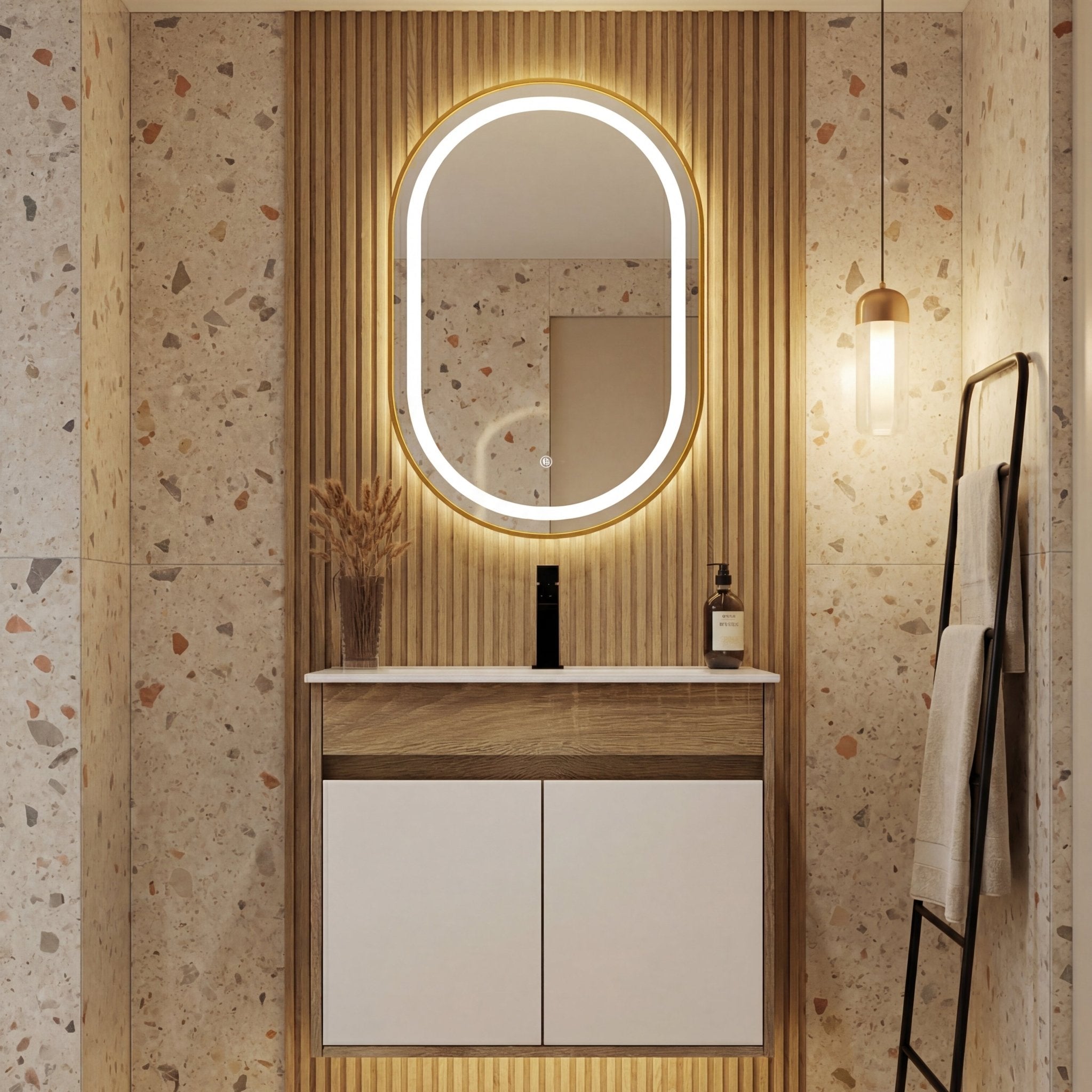 18" Narrow Depth Bathroom Vanity With Ceramic Sink - Vanity24"