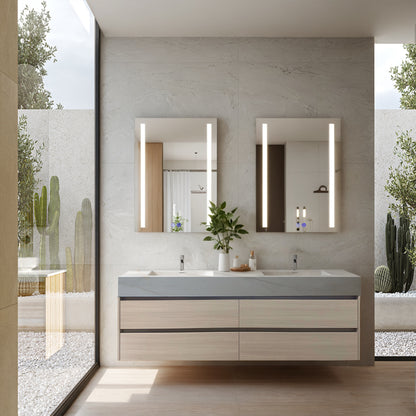 26" x 32" LED Bathroom Mirror | Anti-Fog | Dimmable