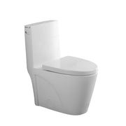 2182 - S Rimless ADA - Compliant Single - Flush Siphonic One - Piece Toilet with HTD Flush, Soft Close Seat - toilet NeoNova Decor