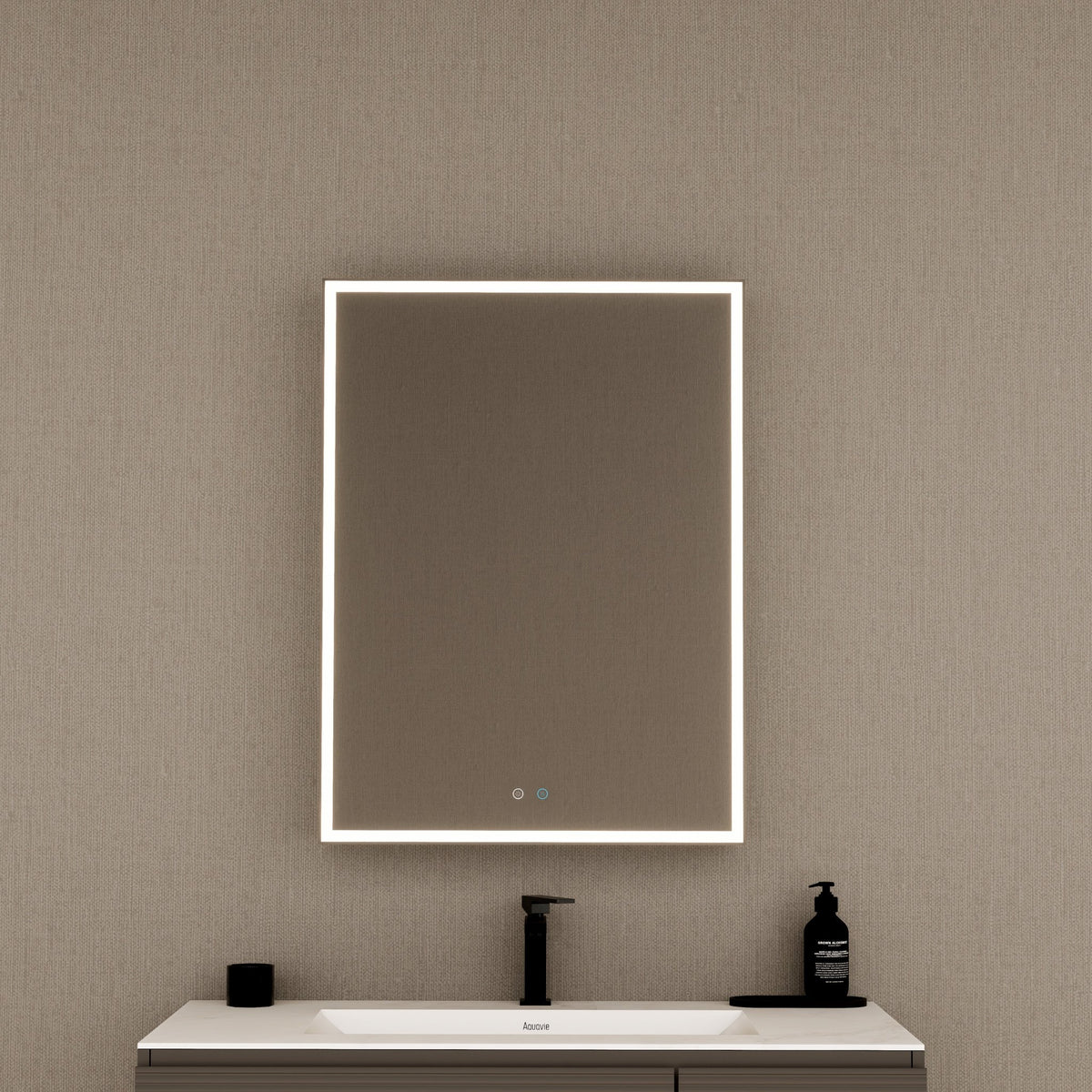 24" LED Anti-Fog Medicine Cabinet — Aluminum Frame, Surface or Recessed Mount -Medicine Cabinet24"x32"
