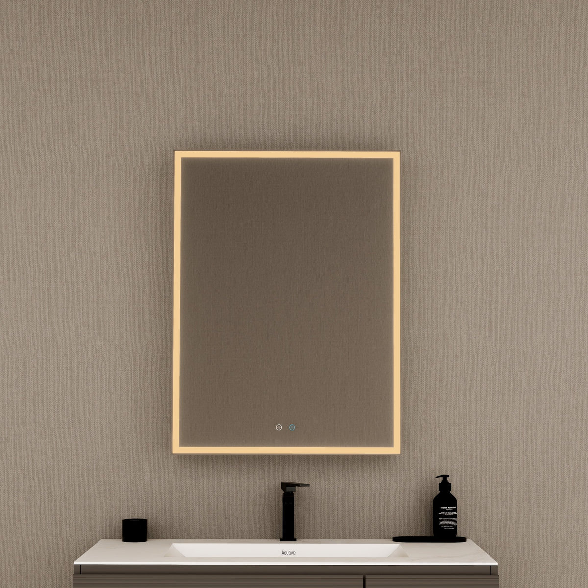 24" LED Anti-Fog Medicine Cabinet — Aluminum Frame, Surface or Recessed Mount -Medicine Cabinet24"x32"