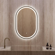 24" x 36" LED Mirror with Black Frame, Anti - Fog, CRI 90+ & Seamless Lighting - LED MIrror24"x36"