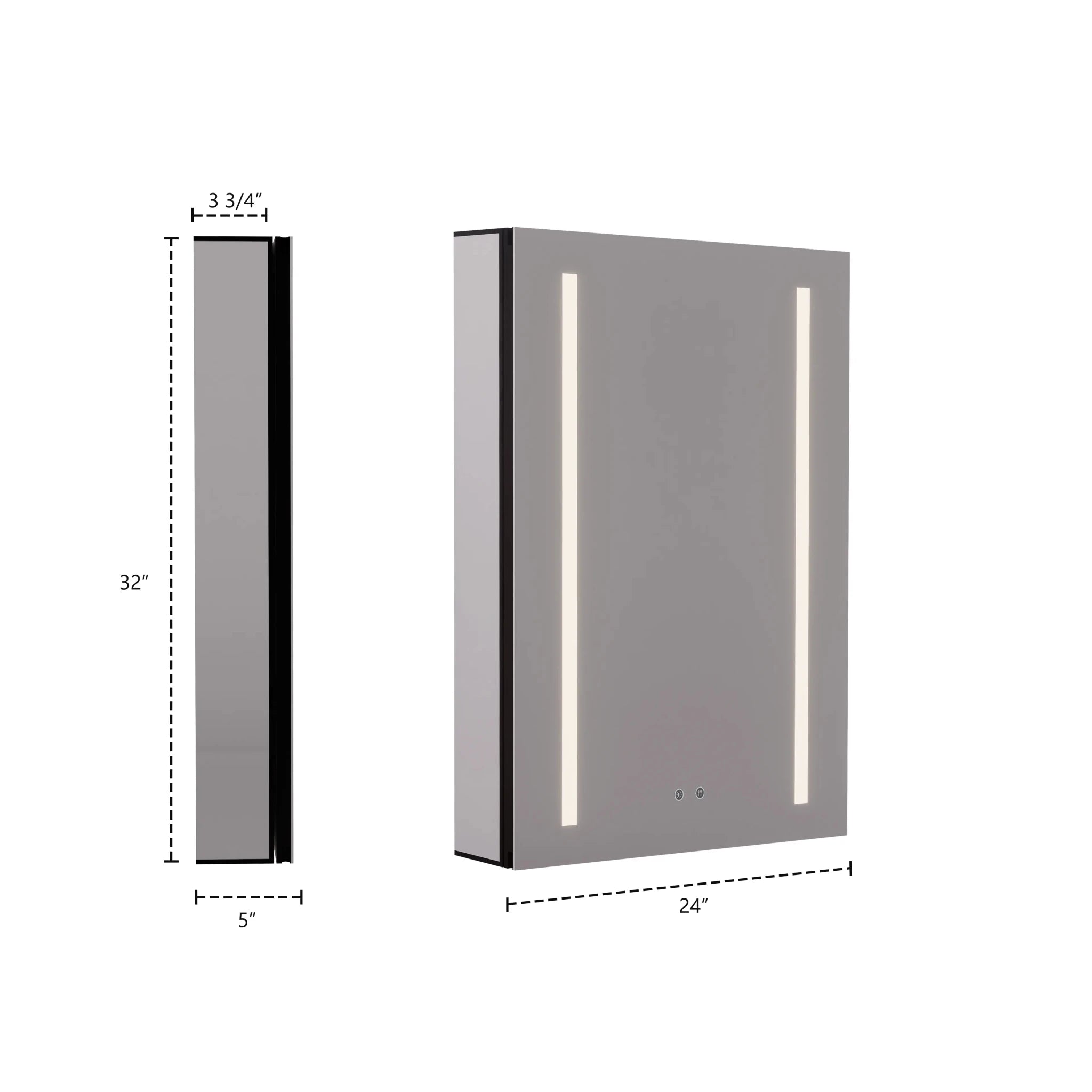 24"x32" LED Medicine Cabinet – Blum Hinges, Built - in Outlet - Medicine Cabinet24"