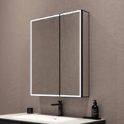 26" x 32" LED Mirror Medicine Cabinet – Aluminum Frame, Anti - Fog, Recessed or Surface Mount - Medicine Cabinet NeoNova Decor