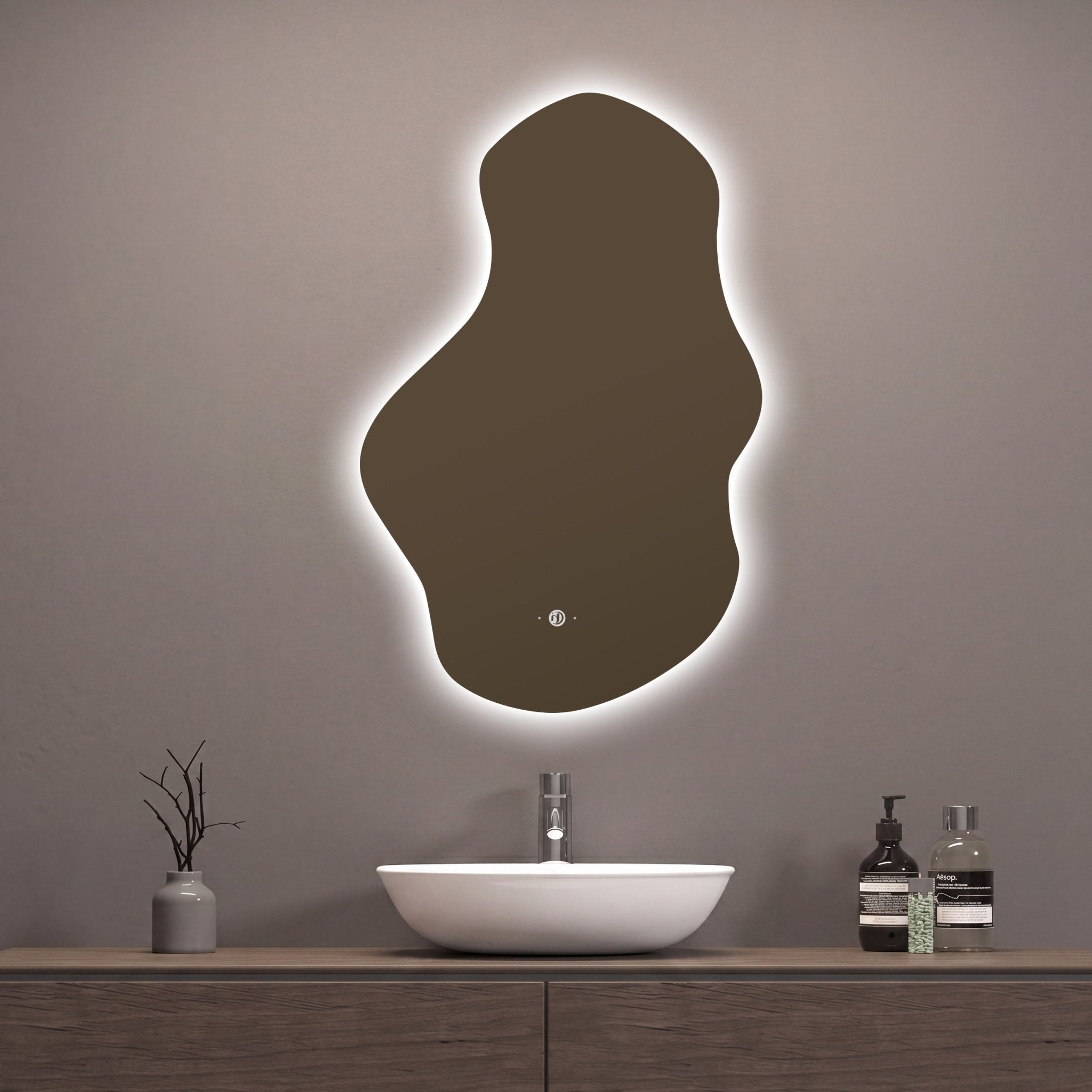 26" x 40" Modern Cloud Irregular LED Bathroom Mirror - LED MIrror26" x 40"