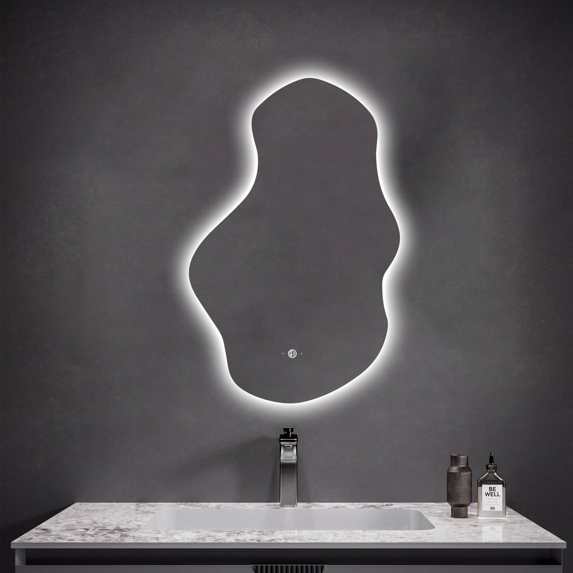 26" x 40" Modern Cloud Irregular LED Bathroom Mirror - LED MIrror26" x 40"