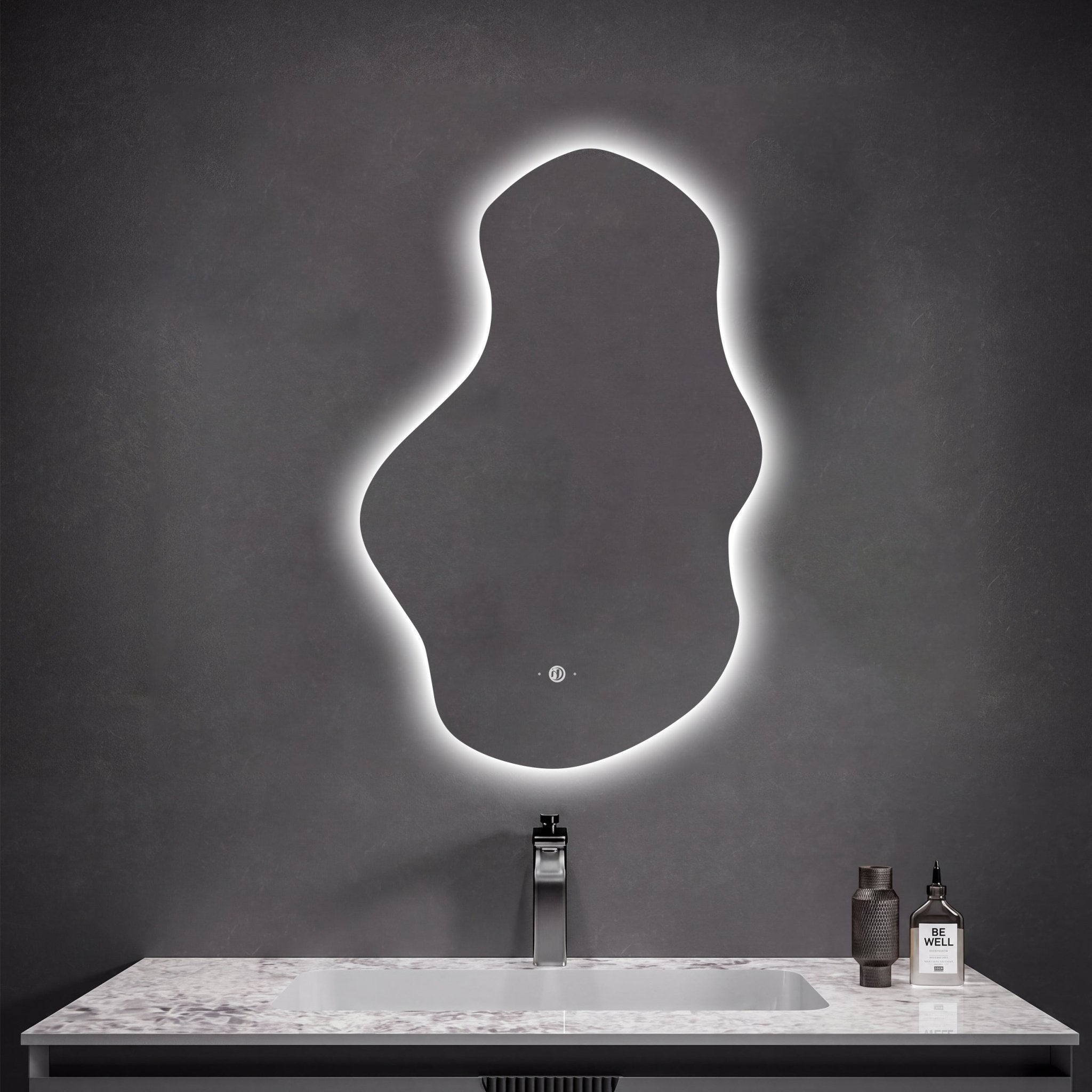 26" x 40" Modern Cloud Irregular LED Bathroom Mirror - LED MIrror26" x 40"