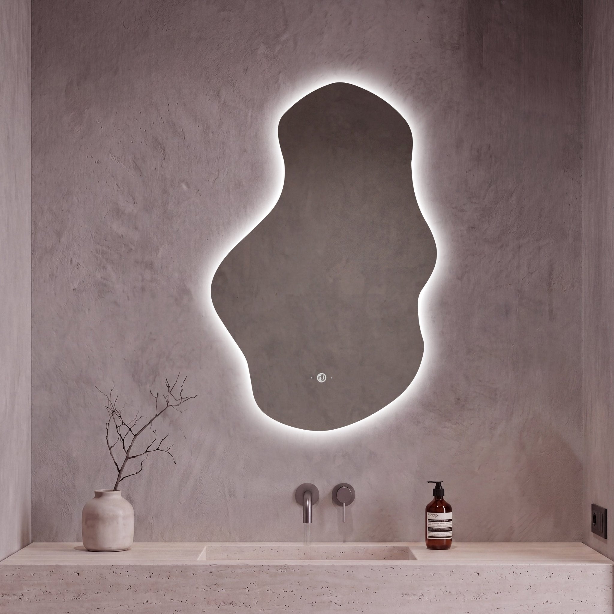 26" x 40" Modern Cloud Irregular LED Bathroom Mirror - LED MIrror26" x 40"
