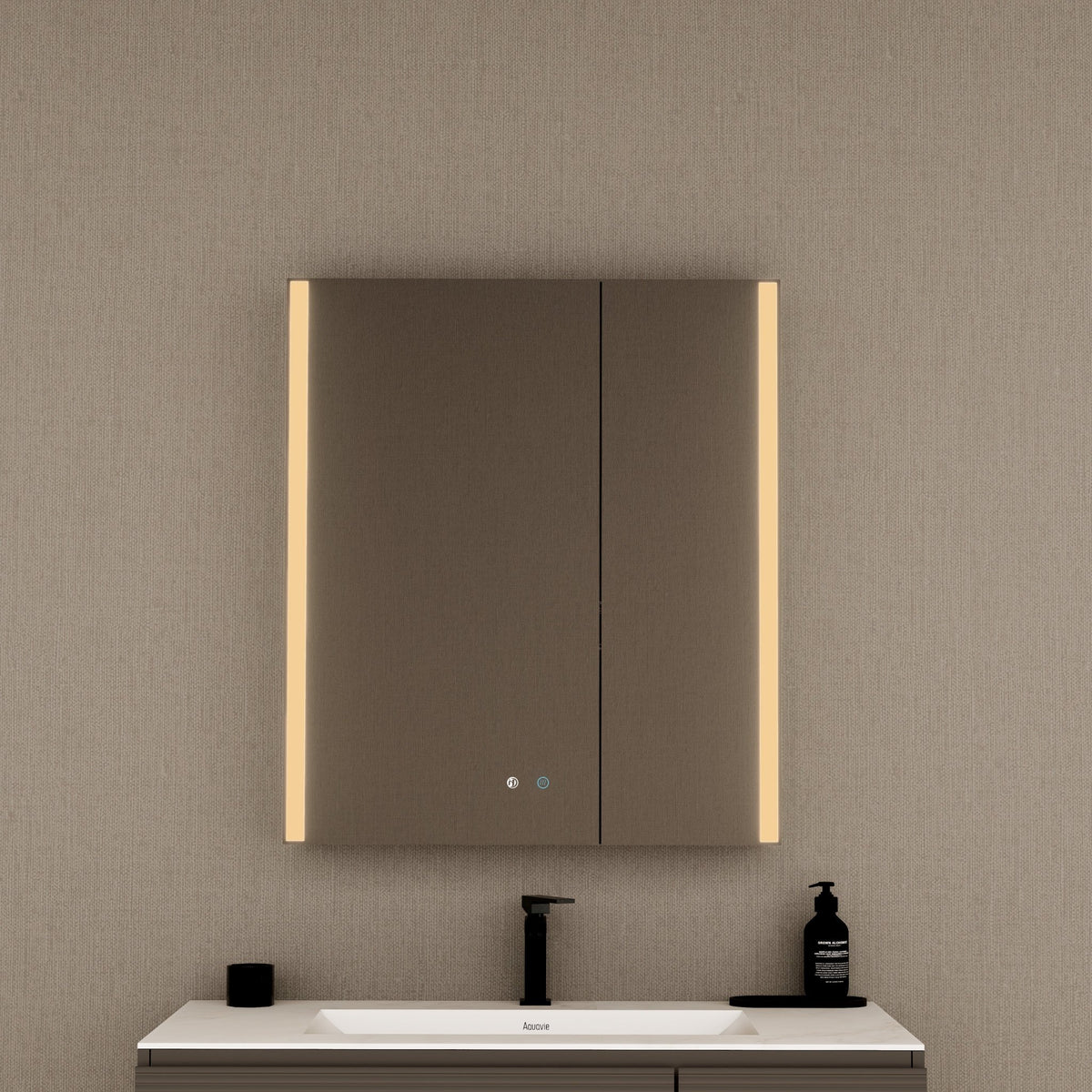 28" LED Double-Door Medicine Cabinet with Blum Soft-Close Hinges -Medicine CabinetLeft-Wide