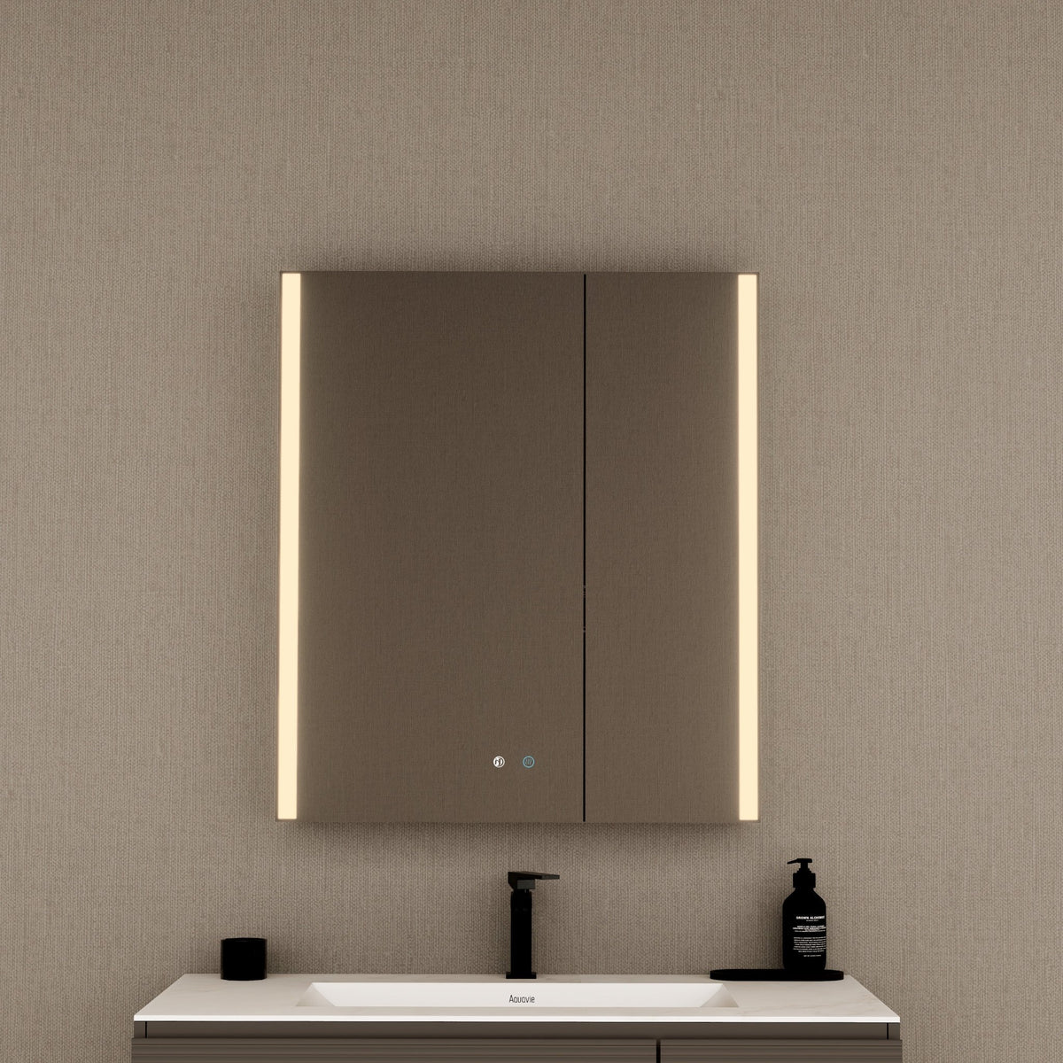 28" LED Double-Door Medicine Cabinet with Blum Soft-Close Hinges -Medicine CabinetLeft-Wide