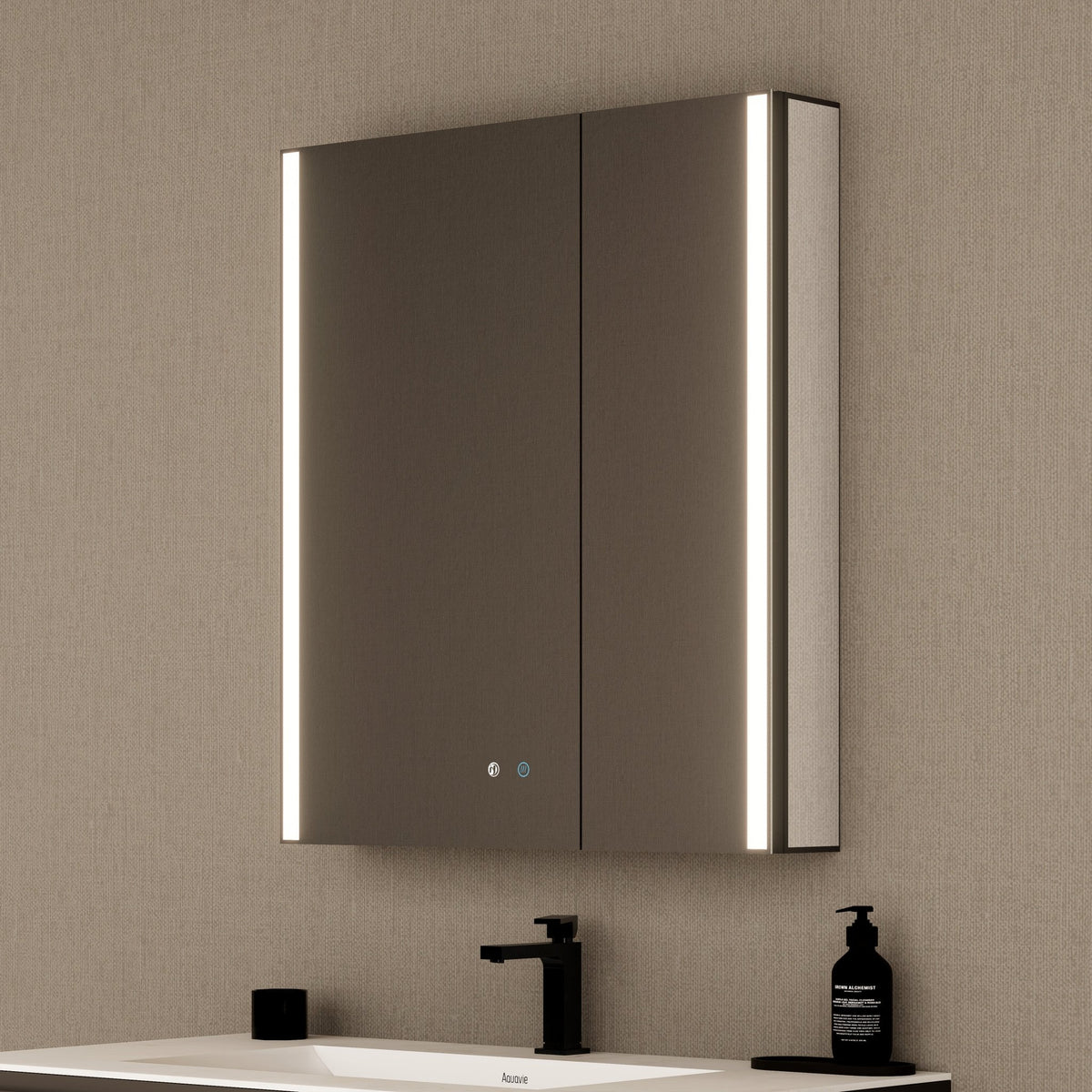 28" LED Double-Door Medicine Cabinet with Blum Soft-Close Hinges -Medicine CabinetLeft-Wide
