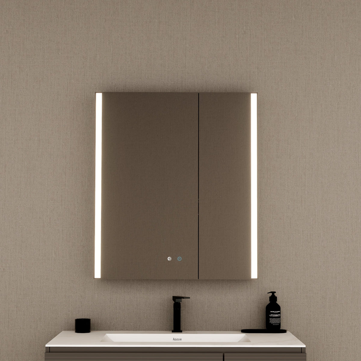28" LED Double-Door Medicine Cabinet with Blum Soft-Close Hinges -Medicine CabinetLeft-Wide