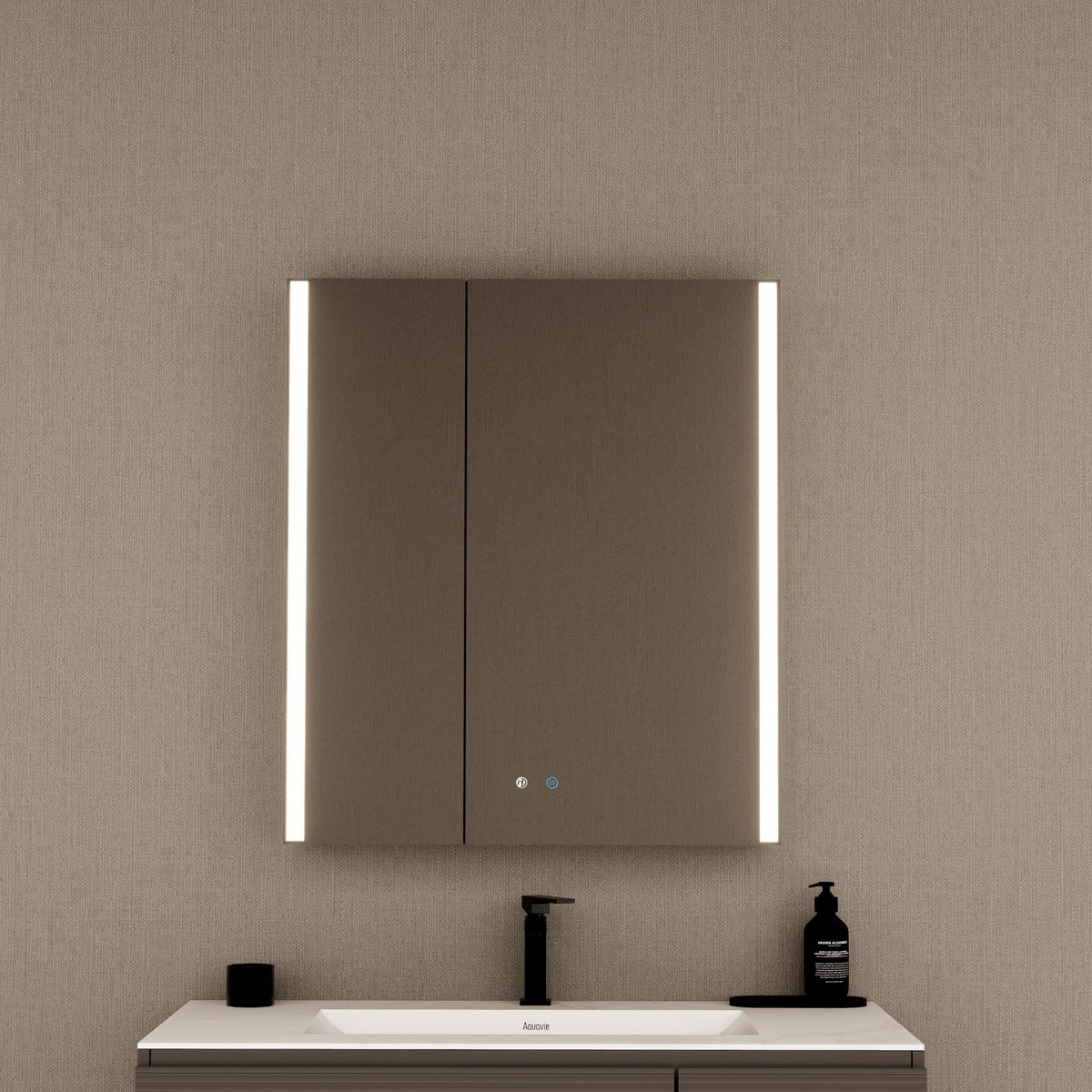 28" LED Double-Door Medicine Cabinet with Blum Soft-Close Hinges -Medicine CabinetRight-Wide