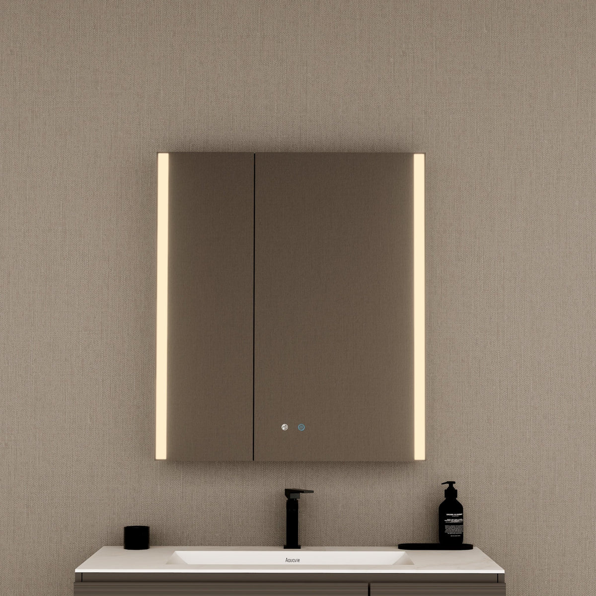 28" LED Double-Door Medicine Cabinet with Blum Soft-Close Hinges -Medicine CabinetRight-Wide