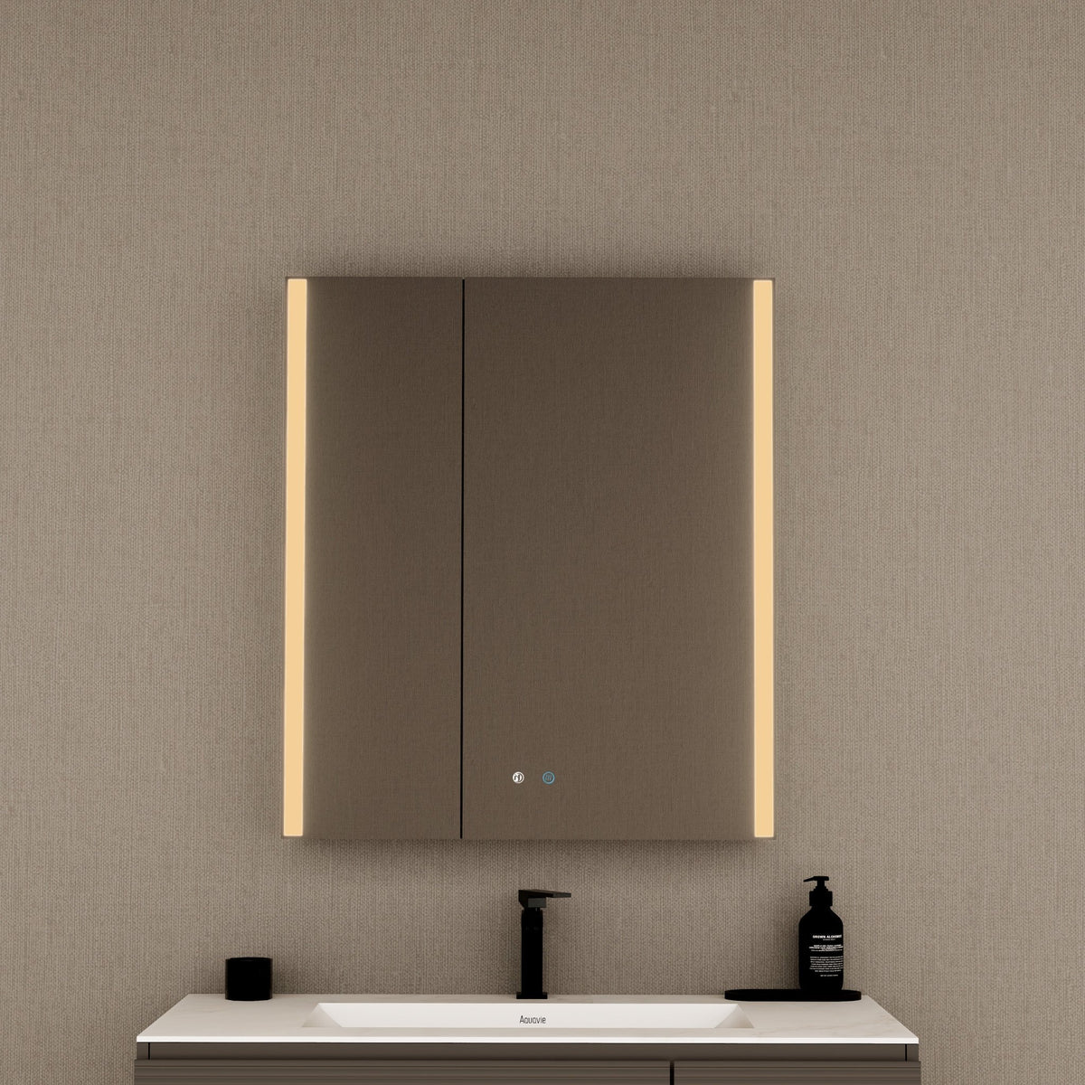 28" LED Double-Door Medicine Cabinet with Blum Soft-Close Hinges -Medicine CabinetRight-Wide