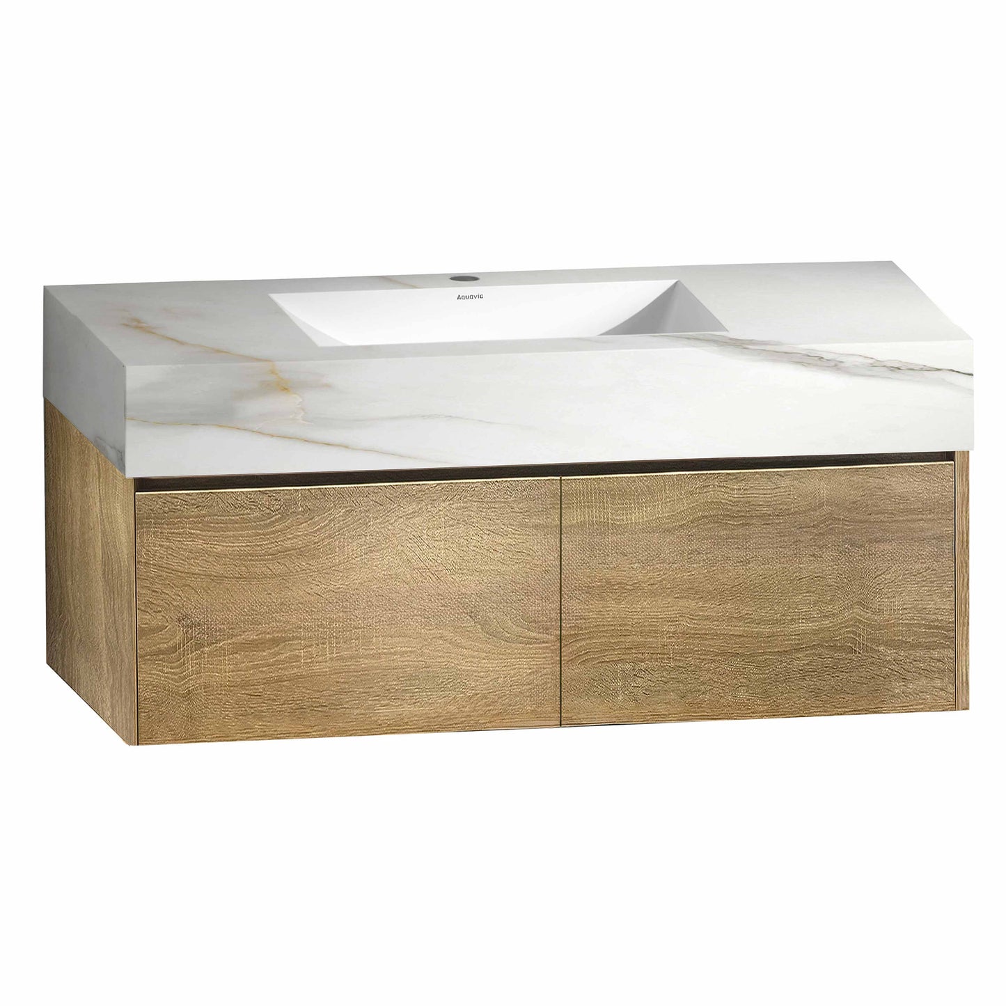 40''/48'' Sintered Stone Top with Single Floating Bathroom Vanity