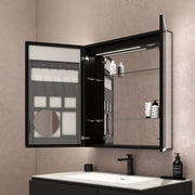 30"x32" LED Medicine Cabinet – Blum Hinges, Makeup Mirror, Built - in Outlet - Medicine Cabinet NeoNova Decor