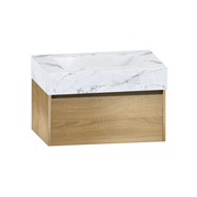 32", 36" &40" Sintered Stone Top with Single Sink Floating Bathroom Vanity - VanityIce Grey NeoNova Decor