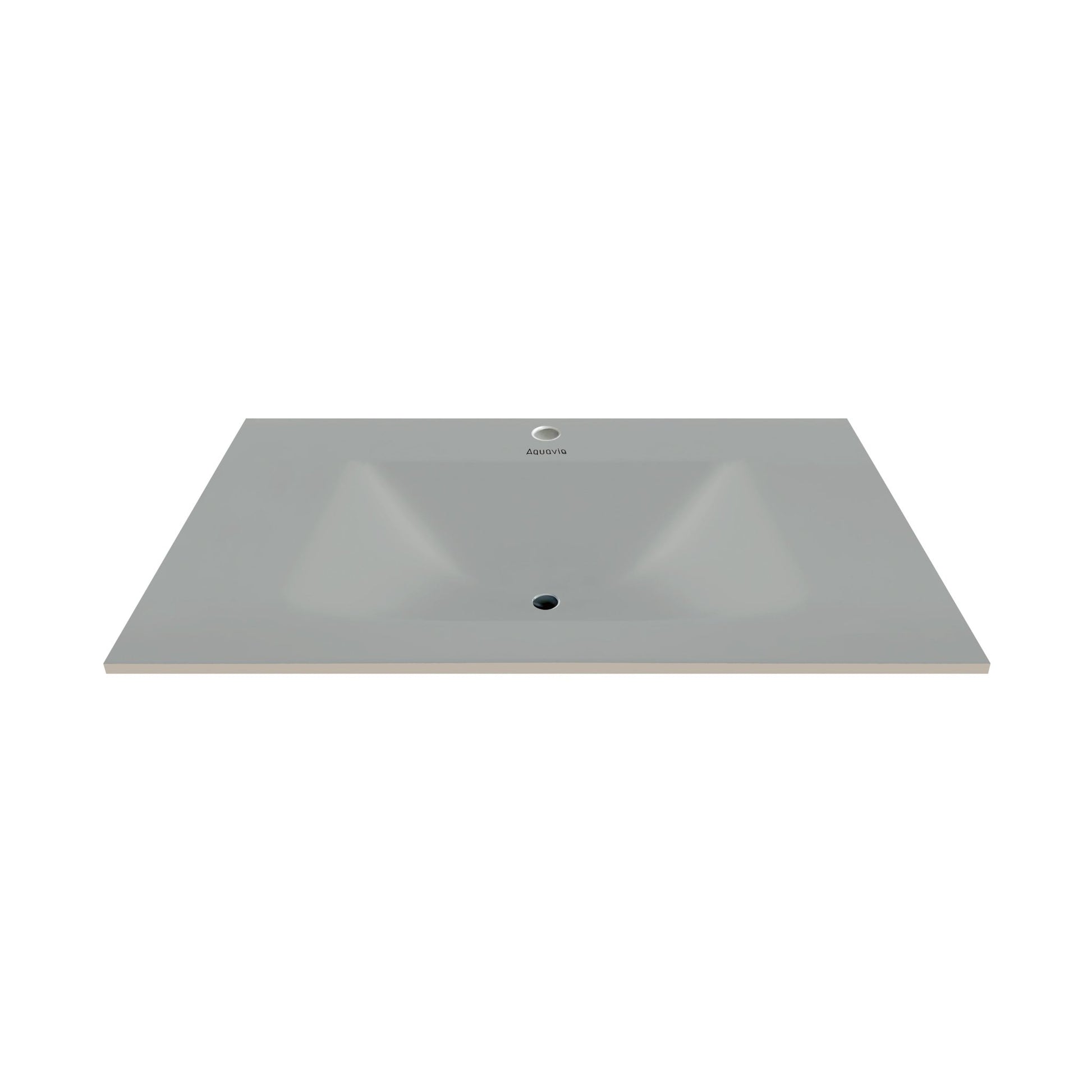 32", 36", 40" Thermoformed Sintered Stone Vanity Top with Integrated Basin – Matte Grey - VanityMatte Grey NeoNova Decor