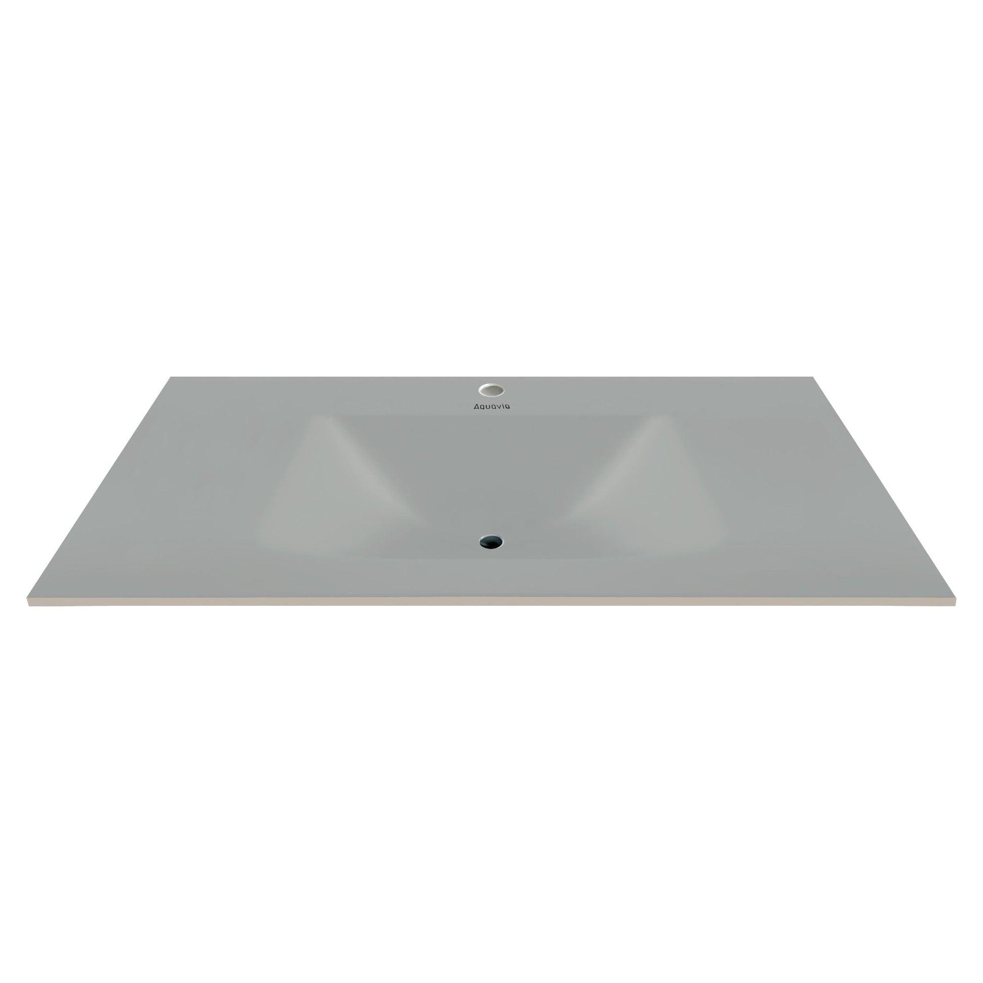 32", 36", 40" Thermoformed Sintered Stone Vanity Top with Integrated Basin – Matte Grey - VanityMatte Grey NeoNova Decor